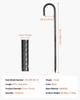 16-Inch 24 Pack Rebar Stakes Heavy Duty J Hook Galvanized Ground Anchors