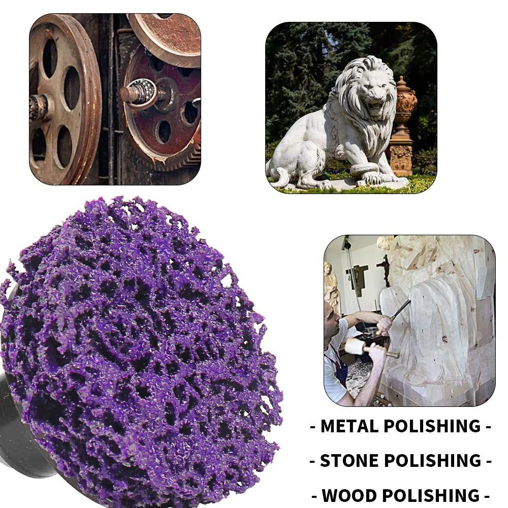 1/4 Inch Holder Rust Remover Wheel Quick Change Abrasive Wheels Polishing Strip Disc Surface Prep