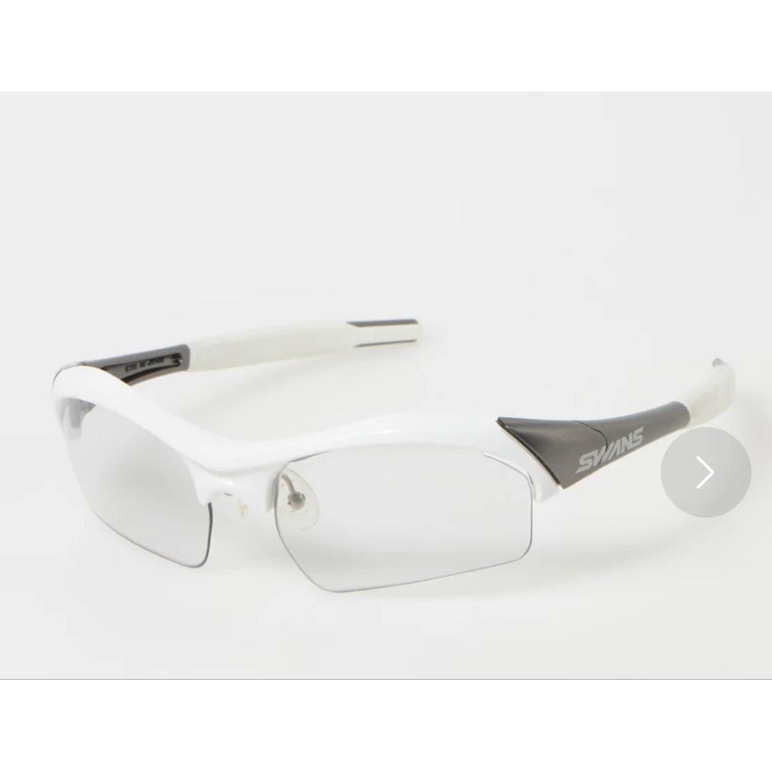 Used SWANS sports glasses white/black with case