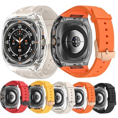 PC+TPU Case for Samsung Galaxy Watch Ultra 47mm Integrated Silicone Wristband For Galaxy Watch 2025 Ultra 47mm Accessories Belt