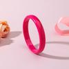 4Pcs/Set Semi Transparent Stackable Bangle Round Punk Bracelet Set Acrylic Cuff  Summer Jewelry