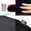 Fluffy DAD Garson GARSON SEAT Car Seat Car Passenger Rear Soft and Warm for Winter and Cold Driving D.A.D Cushion, Black/Pink (1 piece) HA727-02-01,