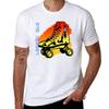 Rollschuh T-Shirt Urlaubs Casual Kurzarm Top