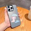 Cute C-Cartoon A-Axolotl  Phone Case For iPhone17,16,15,14,13,12,11 Plus,Pro Max Black Candy Silver Plated Cover
