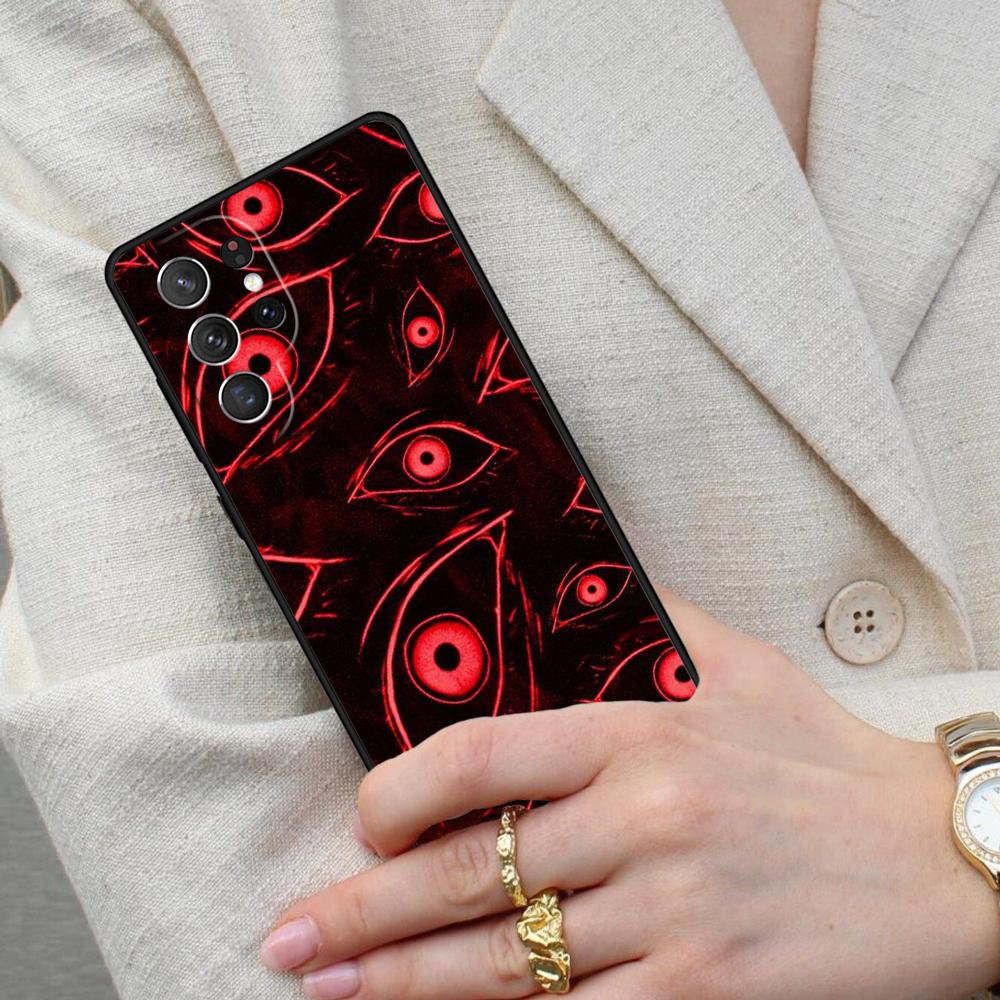 Scary Face Eyes Cell Phone Case for Samsung Galaxy S26 Ultra S25 S24 S23 S22 S21 S20 Note10 Cover