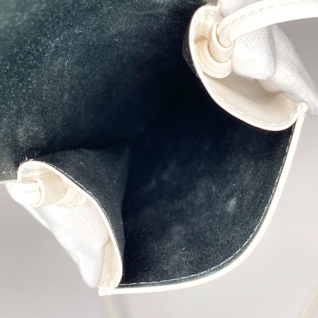 Used Celine shoulder bag sunglasses case logo white