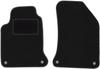 Black Front Mats For: Renault Laguna II Station Wagon, Liftback (2001-2007)
