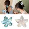 Floral Hair Clip High Ponytails Claw for Women and Girls Enhancing Your Look Fashionable Plastic Hair Accessory