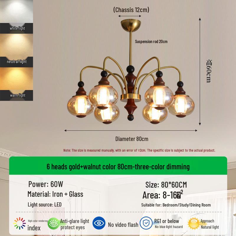 Song Dynasty Bamboo Chandelier: Retro Aesthetic for Living Room and Bedroom