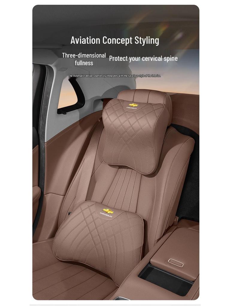 Compatible with Chevrolet Cruze, Equinox PLUS, Malibu XL headrests and neck pillows.