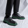 British Platform Shoes for Men Shoes Leather Shoes Business Dress Shoes All-Match Casual Wear-Resistant Footwear Chaussure Homme