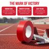 Polyester Cotton Finish Line Ribbon Red Color Race Tape Sprint Banner  Relay Races