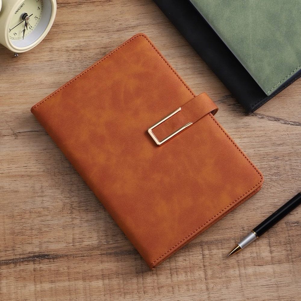 Soft Cover Leather Notebook Horizontal Line Loose-Leaf Book Vintage A5 Notebook