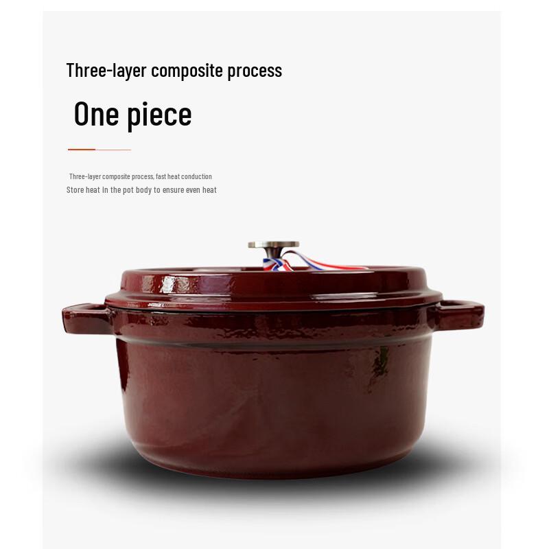 Zhi Shi Cast Iron Enamel Micro Pressure Pot
