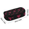 Pencil Case Organized Storage Strong Polyester Fabric Zipper Closure with Mesh Pocket Removable Divider and Pen Slots for Students
