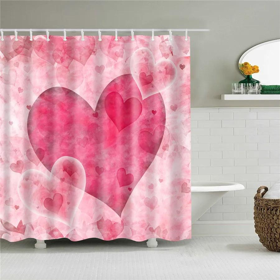 Black and White Shower Curtain Geometric Pattern Waterproof Polyester Home Decor Bath Curtains with Hooks Bathroom Accessories