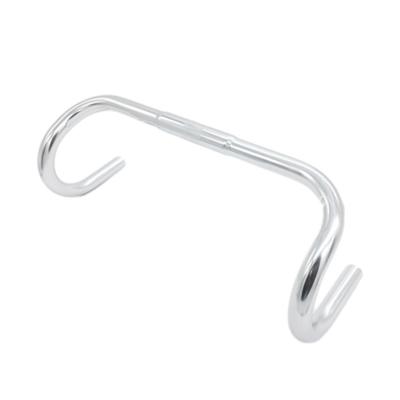 Stabiles und Langlebiges Rennrad Aluminiumlegierung Schwalbenschwanzlenker Für Breite Kompatibilität Fahrrad Schwalbenlenker, silber