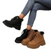 Martin Boots Bumblebee Short Boots Women's Autumn Martin Boots Men's and Women's Same Couple Medium Tube Thick-soled British Martin Boots