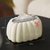 Decorative Pumpkin Shaped Tissue Dispenser Easy Clean Plastic Household Essential for Living Room
