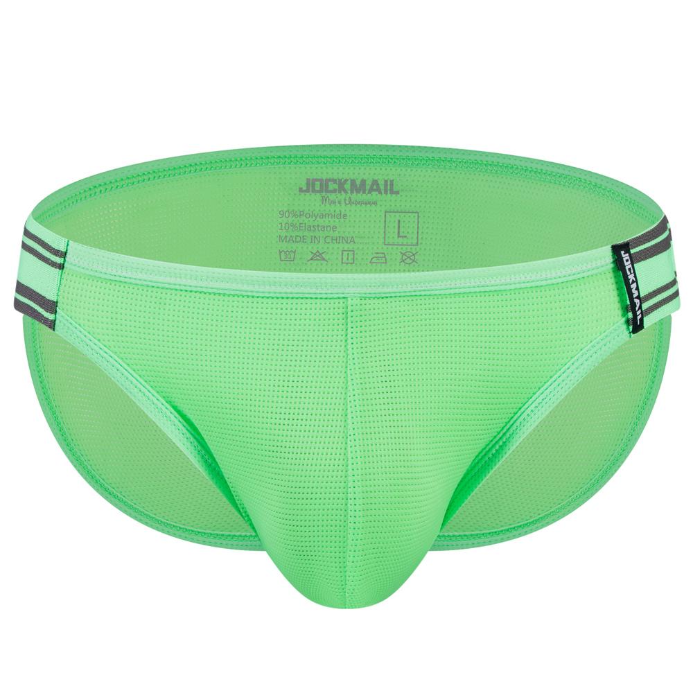 Briefs JOCKMAIL Breathable Nylon Mesh Low-rise Slit Sports Men's Underwear Everyday Casual Shorts Underpants