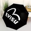 Parapluie Evisu Wave à Ouverture/Fermeture Automatique, Parapluie Compact Pliable en 3, Portable pour Hommes et Femmes, Cadeau Parfait pour Anniversaire, Noël, Idéal pour E