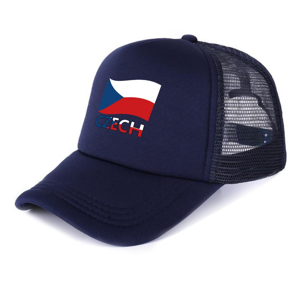 Czeska Flaga Patriotyczny Nadruk Czapka Baseballowa Regulowana Stylowa Na Wszystkie Pory Roku Lekka Czapka Przeciwsłoneczna Na Prezenty Podróże Tenis Outdoor