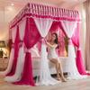 2024 Floor-Standing Double-Layer Palace Style Blackout Princess Mosquito Net with Three Doors