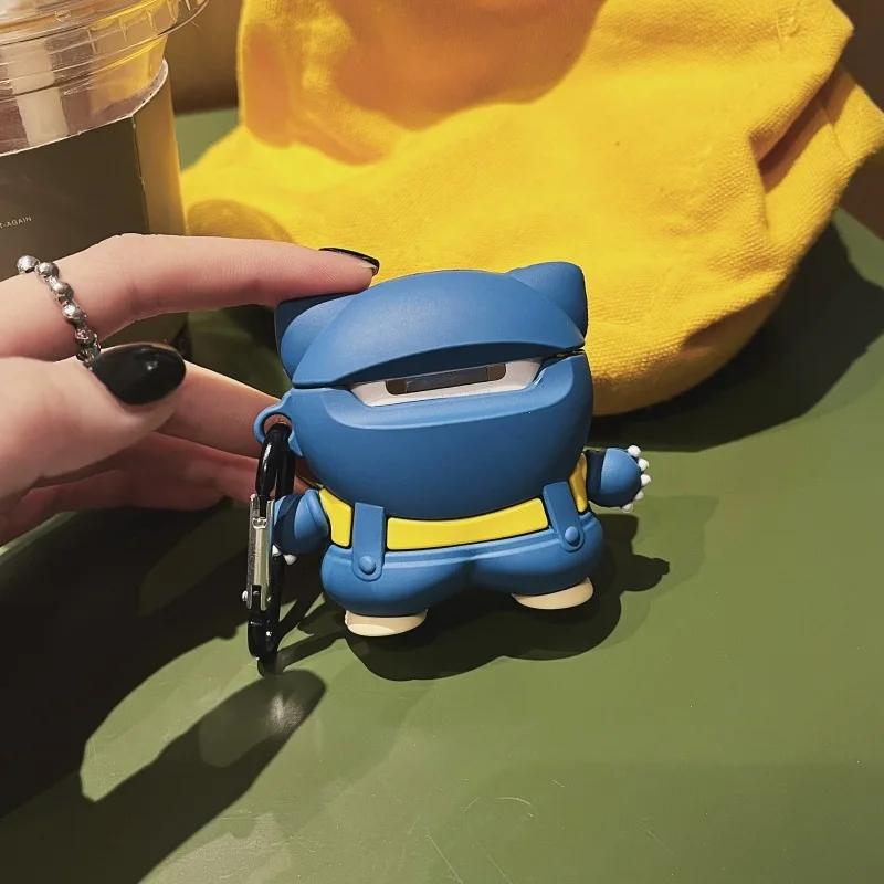 2024 Nytt 3D Tegneserie Pikachu Etui For Apple AirPods 4 Øretelefondeksel 4. Generasjon Silikon Trådløst Bluetooth Hodetelefonetui