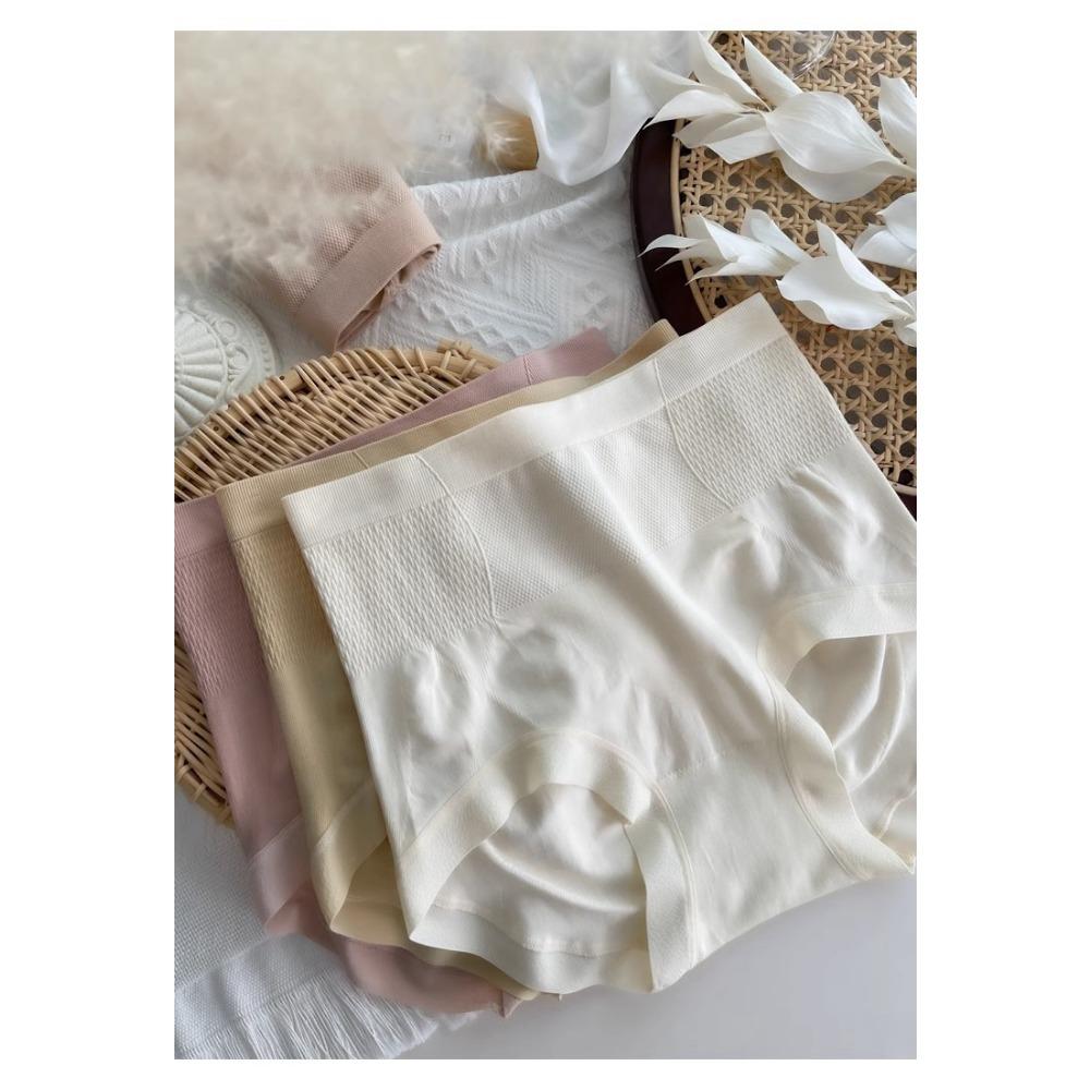 5PCS High Waist Seamless Breathable Women's Underwear Abdomen Control Comfortable Skin Friendly Hip Lifting Triangle Panties