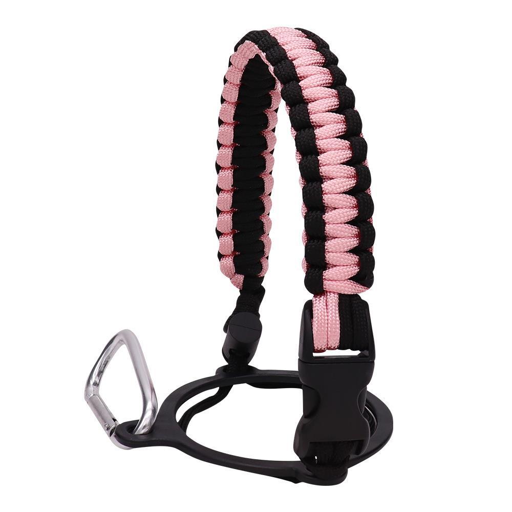 Water Bottle Accessories Paracord Rope Holder Wide Mouth Bottle Portable Rope Hand Strap Cup Carrier Color Cupful Rope