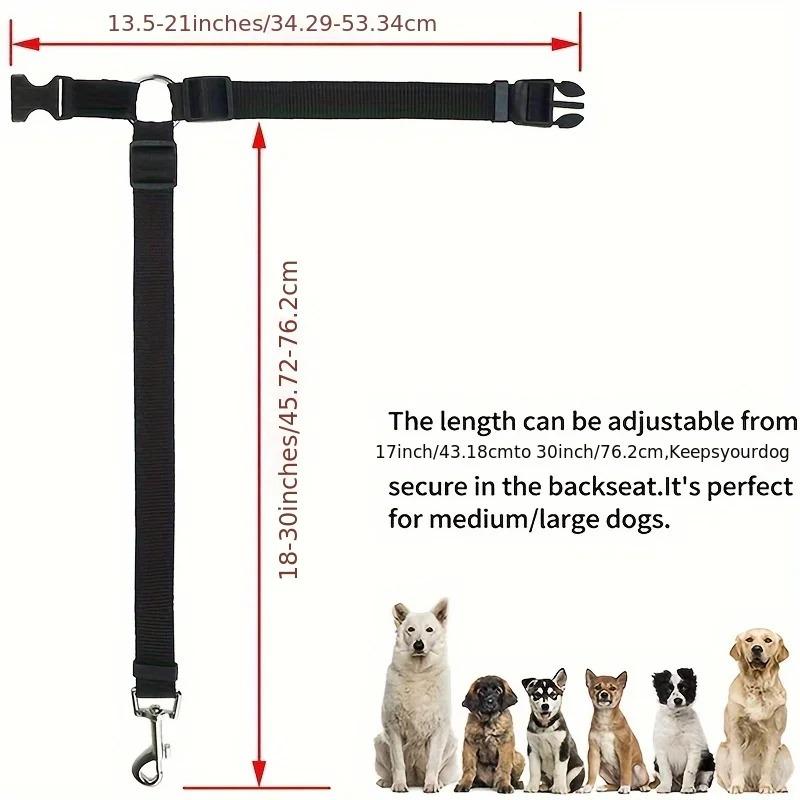 Pet Dog and Cat Leash Car Headrest Protective Rope Restraint Adjustable Rope Car Dog Accessories for Small Dogs