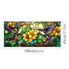 Floral Pattern Pvc Static Cling Window Film With Removable Design For Living Room Decor