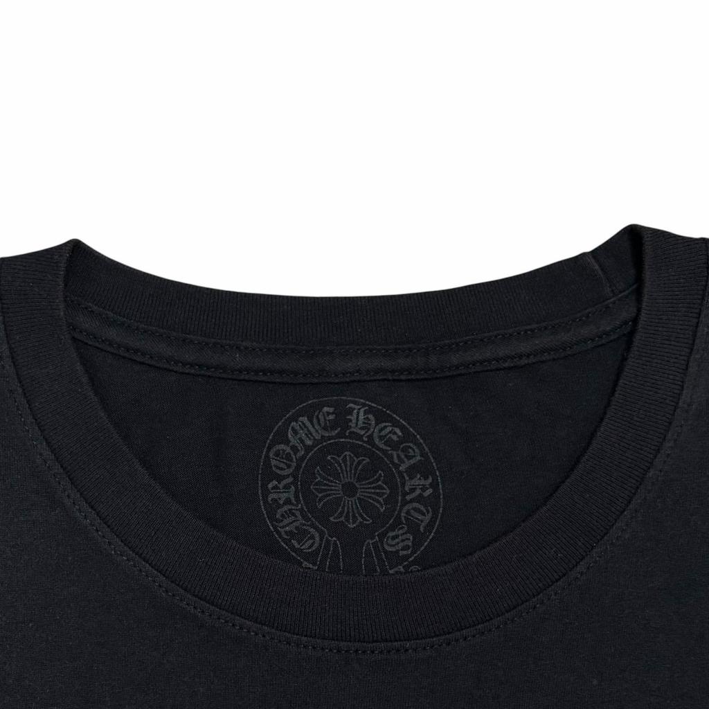 CHROME HEARTS Back Horseshroom RN#97729 T-Shirt Black Men's Size L