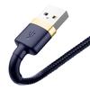 Cable Baseus  Baseus Cafule USB-A / Lightning 1.5A QC 3.0 Cable 2 M - Blue-gold