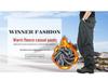 Men's Winter Fleece-Lined Cargo Pants - Warm, Casual, Elastic Waist, Plus Size, Trendy Style