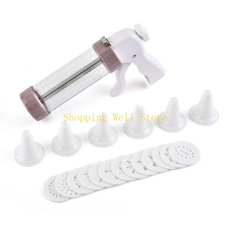 KX4B Plastic Cookie Decorating Cake Cream Decorating Cookie Guns Decorating Tool Kitchen Baking Accessories