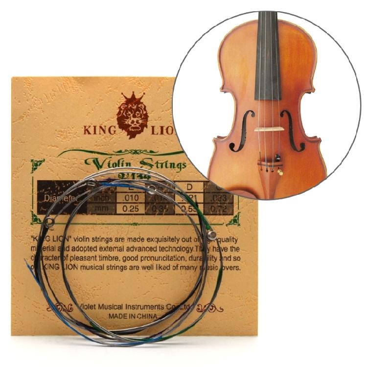 Universal Violin Strings Rustproof Steel Core Violin Fiddle String Replacement