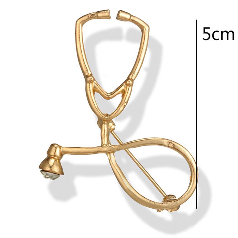 Doctor Nurse Stethoscope Brooch Pins Physician Medical Student Graduation Gift