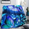 1Pc Beautiful Butterflies Print Flannel Blanket, High Quality Comfortable for All Seasons, Home Decor, Warmth and Comfort, Perfect for Christmas Gifts