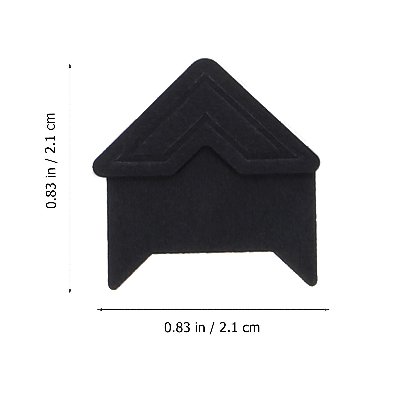 

10 Sheets Scrapbook Corners Adhesive Backed for Photo Storage Journal Diary Organizer Creative Crafting Projects Long Term чёрный