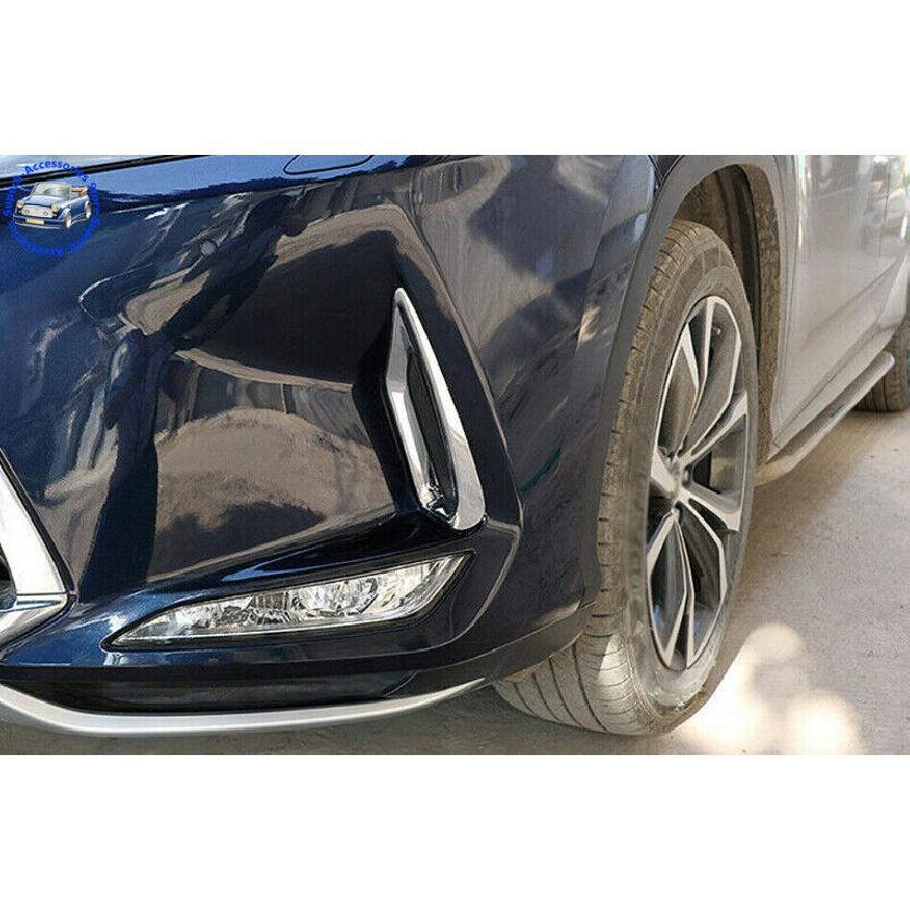 For Lexus RX300 RX350 RX450h   2022 ABS Chrome Front Fog Light Lamp Frame Trim Car