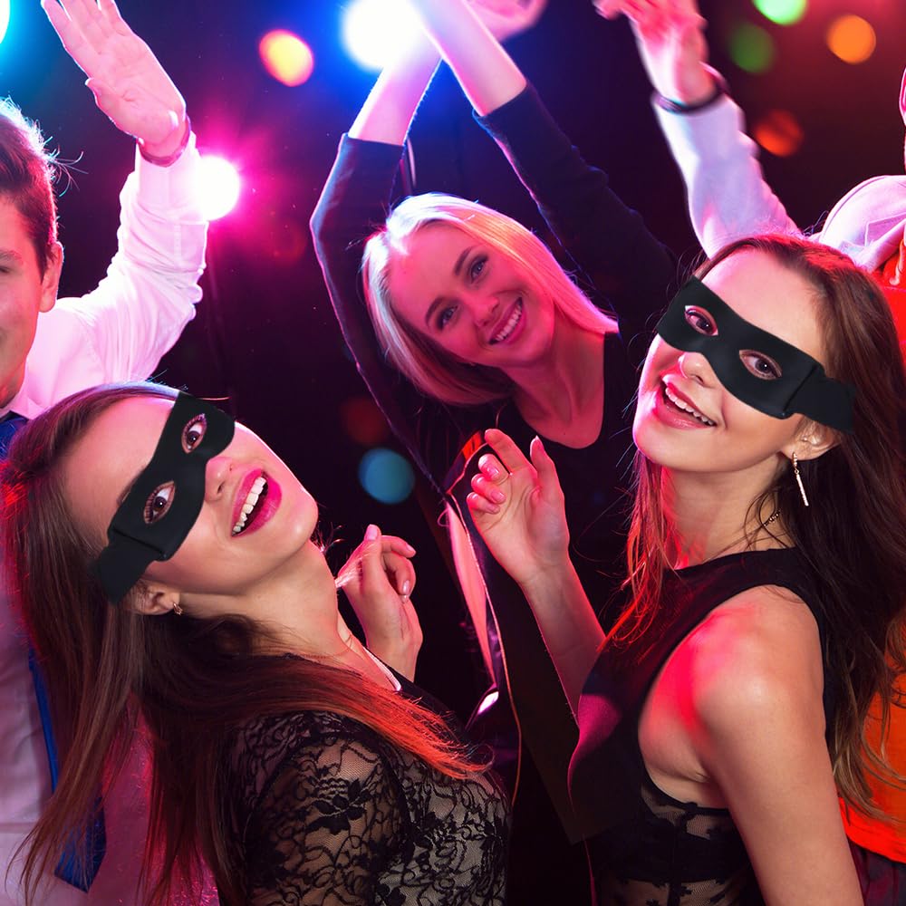 [TTETNLY] Halbgesichts-Augenmaske, Halloween-Augenmaske, Diebeskostümmaske, COS Rollenspiel-Performance, Maskenball, Film- und Fernsehrequisiten, Unisex (Schwarz)