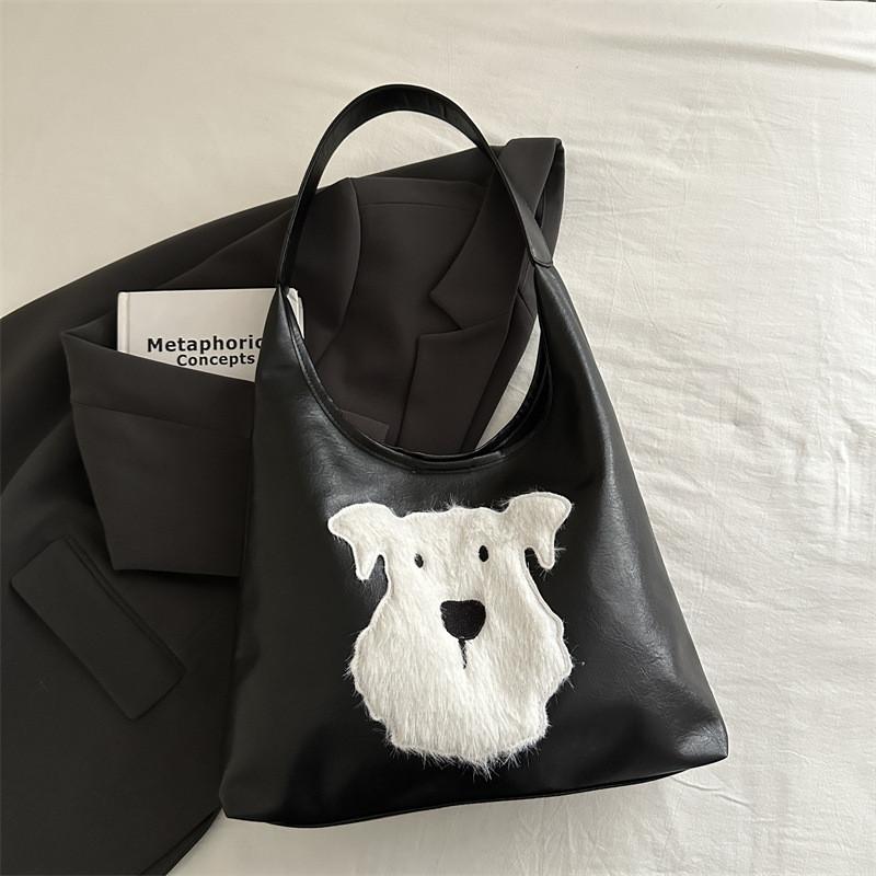 

Fashionable Large Capacity Women s Shoulder Tote Bag In Classic Colors For Fall Style One Black