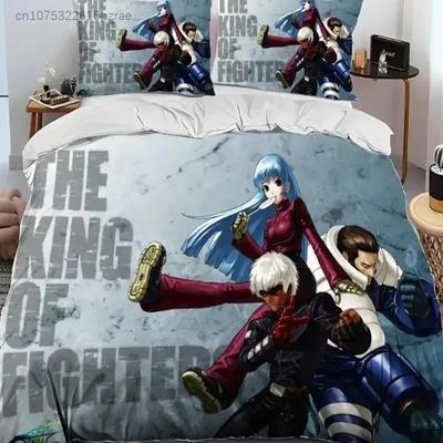3D Print Game King Of Fighters Retro Bedding Set Boys Girls Twin Queen Size Duvet Cover Pillowcase Bed Kids Adult