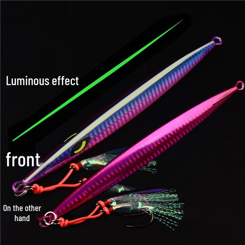 

Любовь Приманка Светящийся Лазерный Металлический Джиг, Быстро Тонущий 150г-300г для Глубоководной Рыбалки Тунец/Амберджек 150g without hook