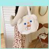 Adorable Plush Lamb Fur Tote Bag With Bear Ears For Trendy Students In Elegant Colors