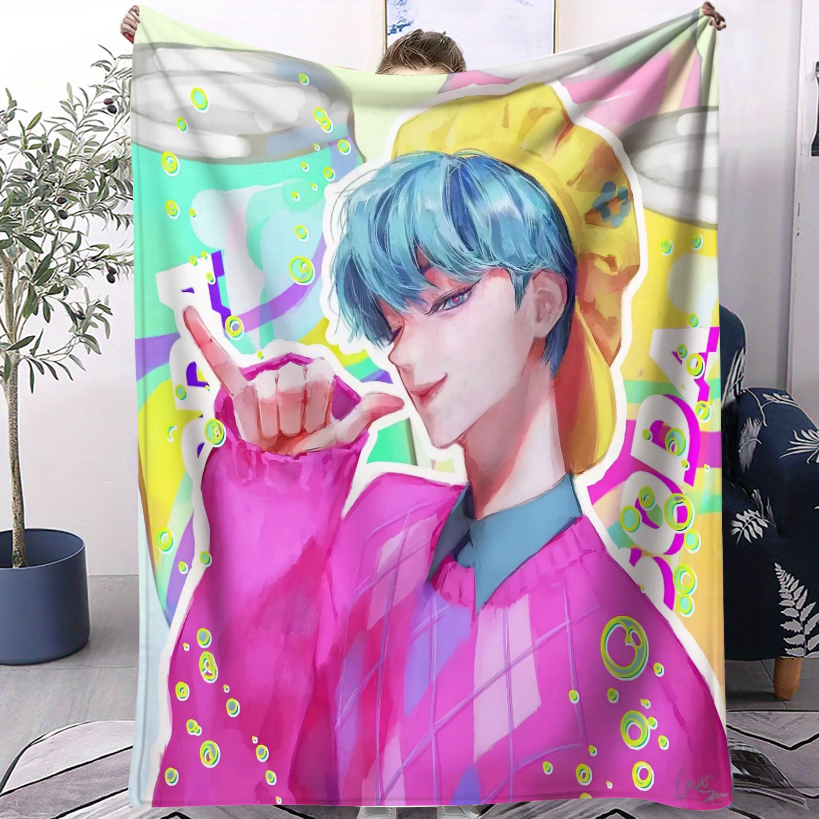 

Saja Boy Kpop Demon Hunter Blanket Girl Boy Blanket Soft Fluffy Adult Cartoon Blanket Suitable For Dormitory Bedroom Sofa Office 70x100cm