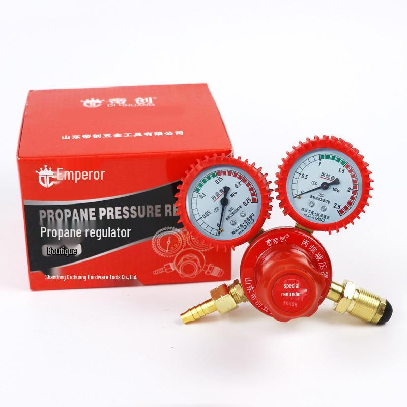 

Propane Meter Leather Case for Welding & Cutting: Gas Pressure Gauge & Release Valve