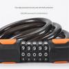 New 5‑Digit Bicycle Password Lock Thickened Steel Cable Anti‑Theft Lock Universal for Mountain Bike Electric Scooter Cycling Security Lock