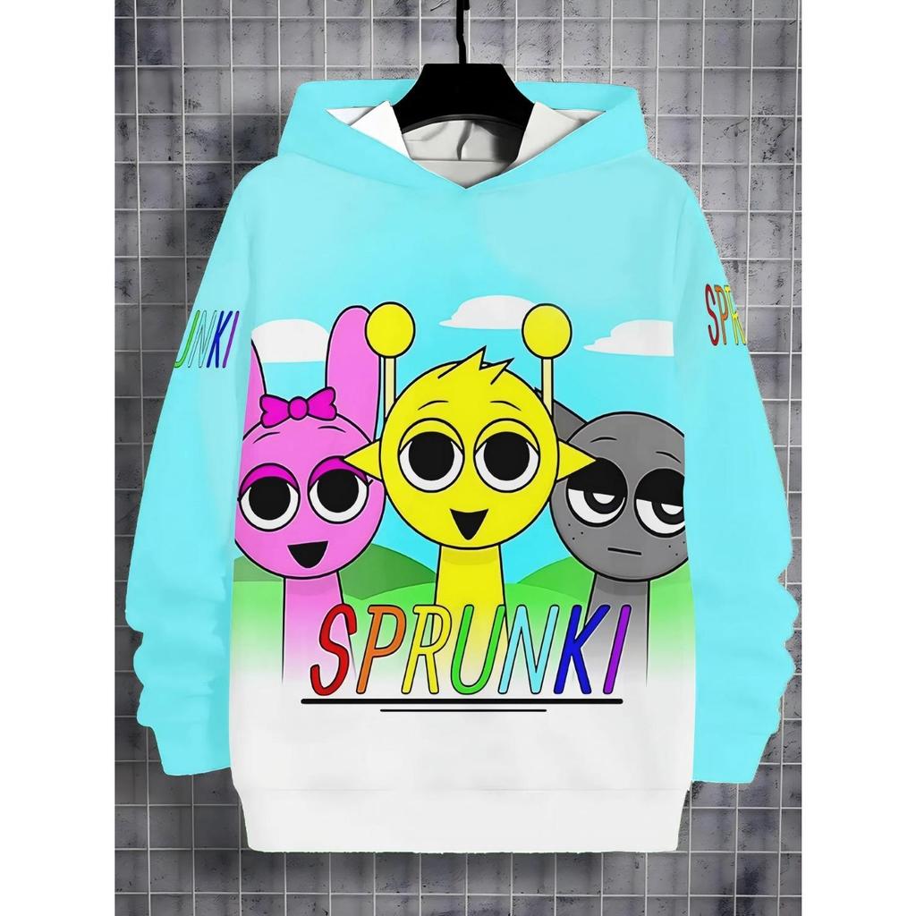 Nueva sudadera de anime, ropa infantil de dibujos animados 3D para niños y niñas, ropa de otoño de manga larga, adecuada para niños de 5 a 14 años